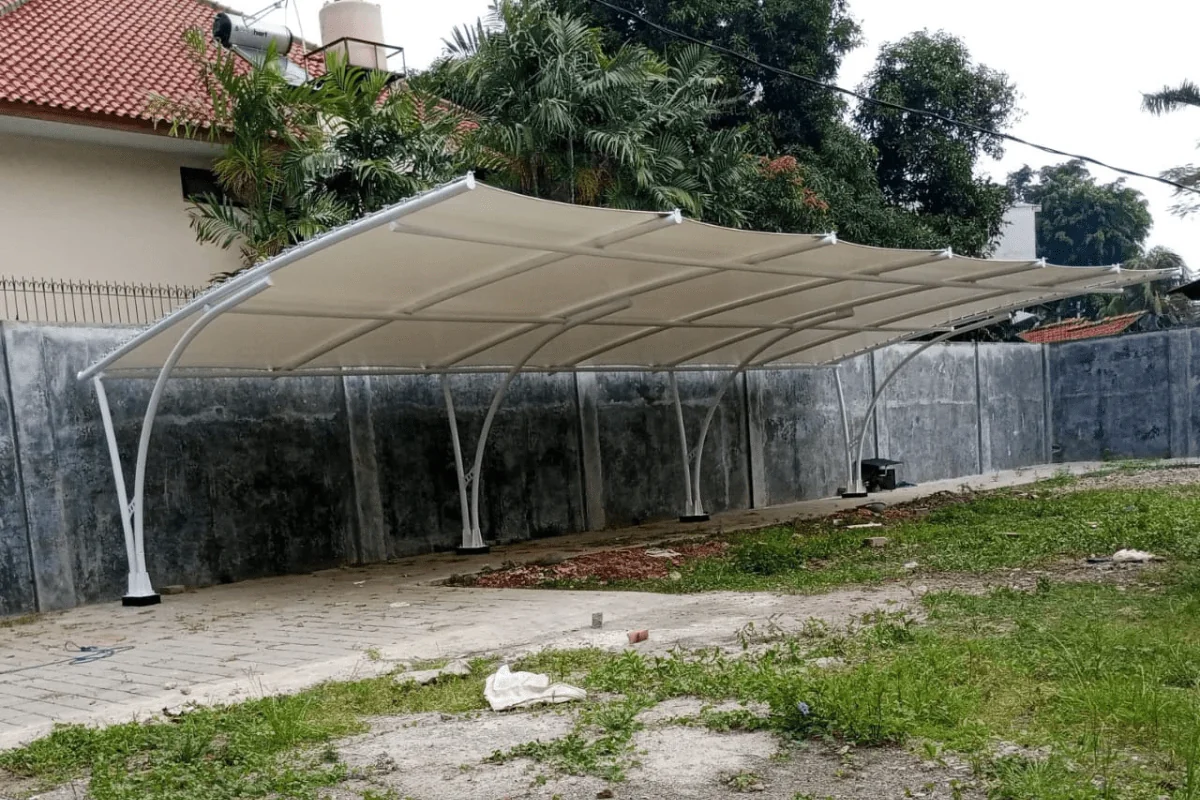 Model Carport Cantilever (Tanpa Tiang Depan)